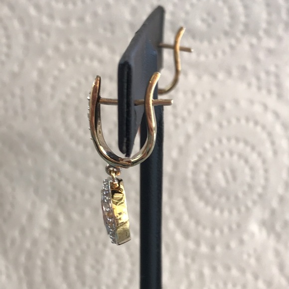 Sterling Silver - YG Vermeil - Garnet and Zircon - Earrings and Bracelet Set - Picture 4 of 9